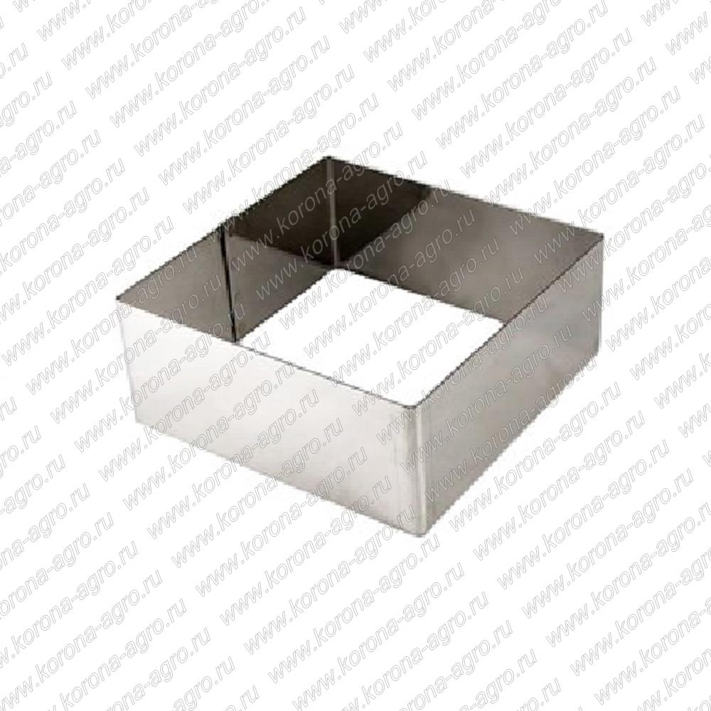 картинка Форма металлическая квадрат 60*60*25 для кондитеров и пекарей от магазина Корона-Агро